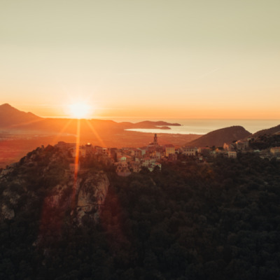 Montemaggiore au coucher de soleil