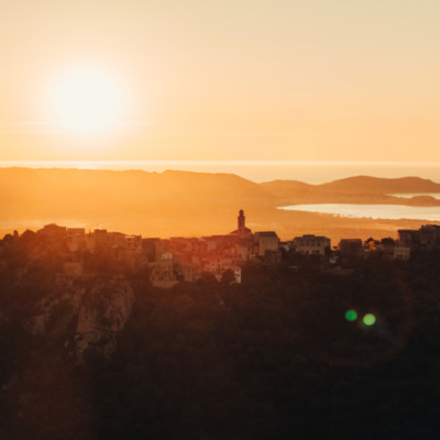 Montemaggiore au coucher de soleil