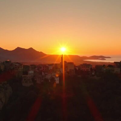 Montemaggiore au coucher des soleil
