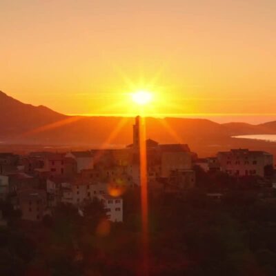 Montemaggiore au coucher de soleil