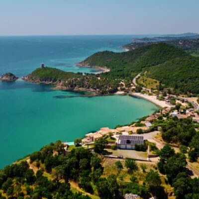 Plage de Fautea et sa tour génoise