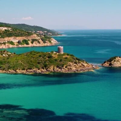 Plage de Fautea et sa tour génoise